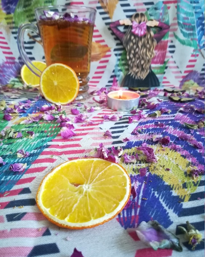 عکس دمنوش گل سرخ