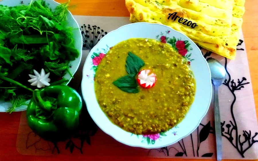 آش بلغور شیر