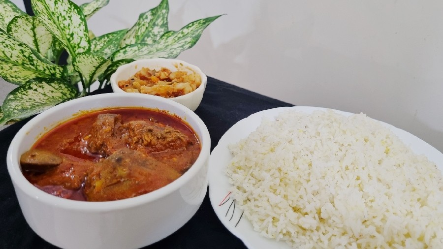 عکس برنج و خوراک دل و جیگر مرغ .