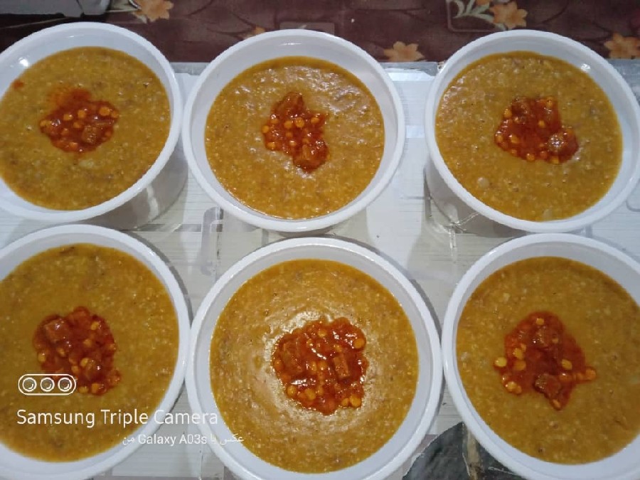 عکس سلام دوستان نمازو روزه هاتون قبول اینم حلیم گندم با گوشت گوسفندی