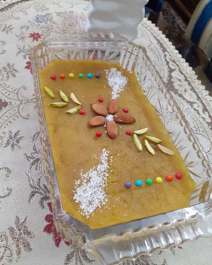 عکس حلوای زعفرانی?