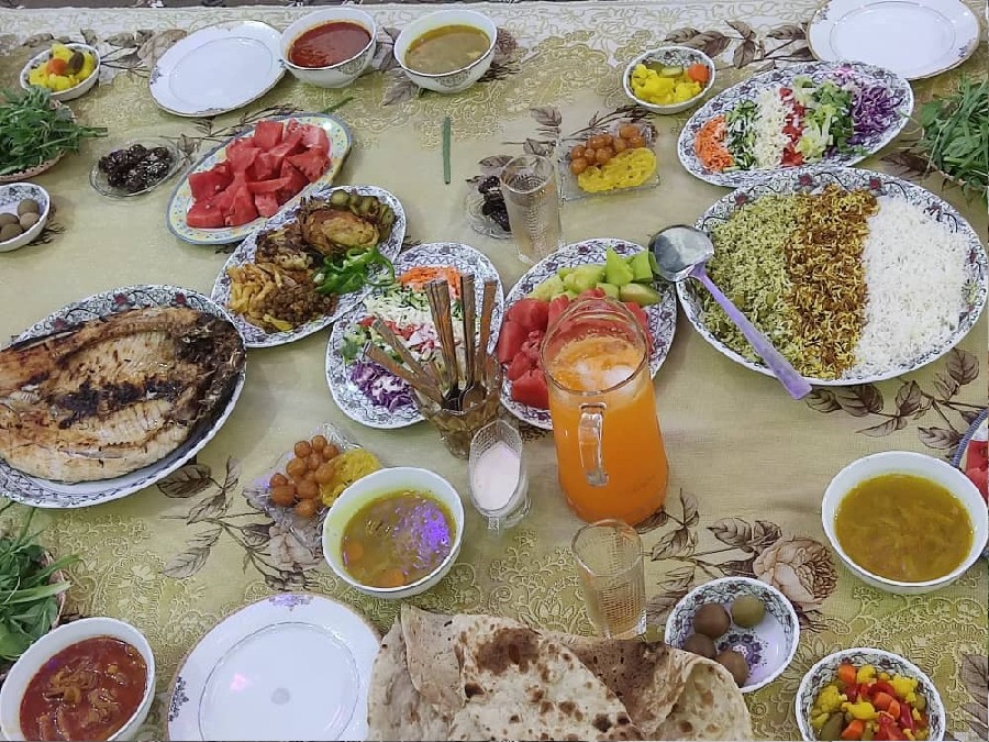 عکس افطار خونه ی پدری