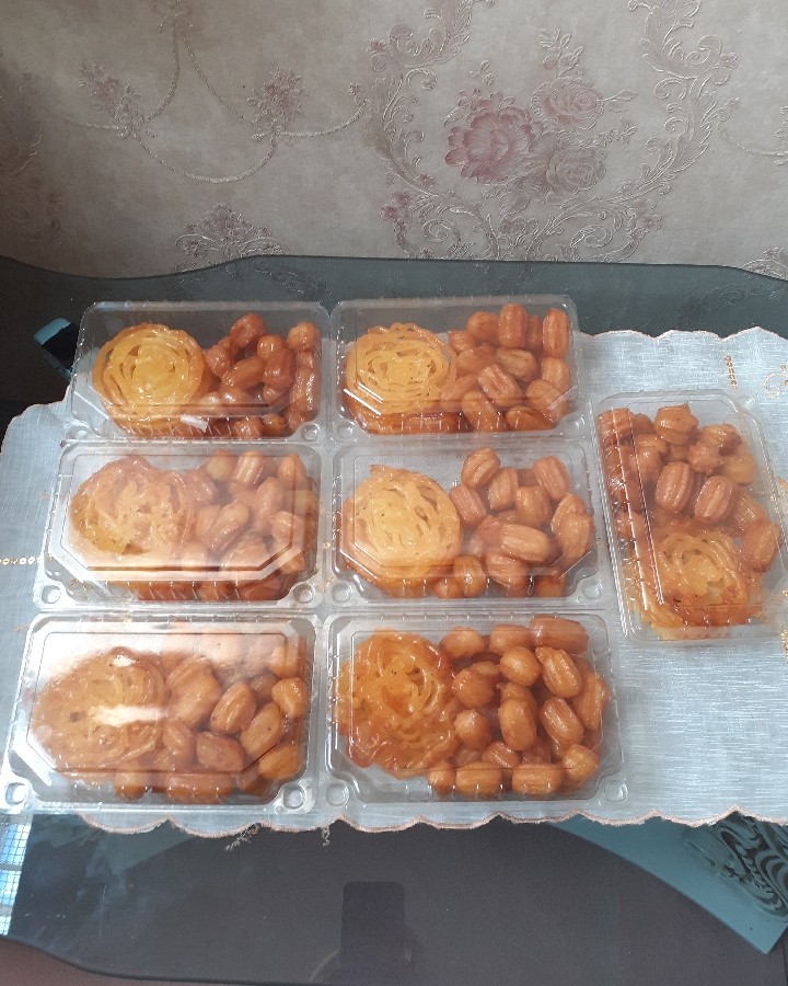 عکس زولبیا وبامیه خانگی سفارش مشتری ودوستای گلم ????