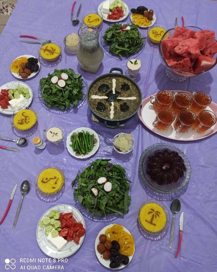 عکس افطاری خونه مامان