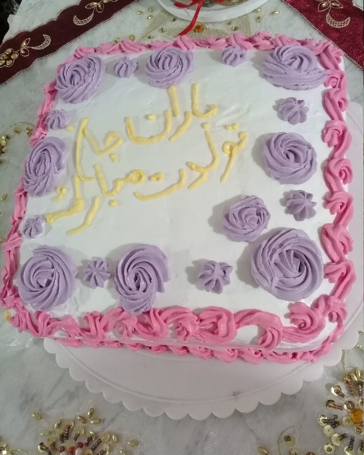 کیک تولد دخترم باران  ... 
دختر عزیز تر از جانم تولدت مبارک ..