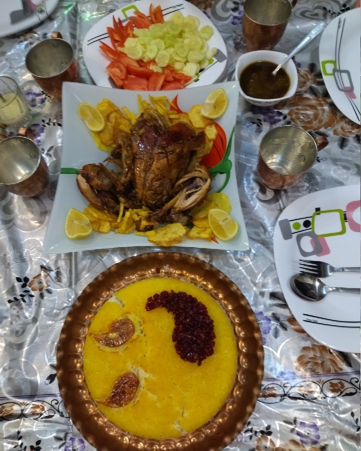 عکس مرغ شکم پر افطاری  ماه مبارک رمضان 