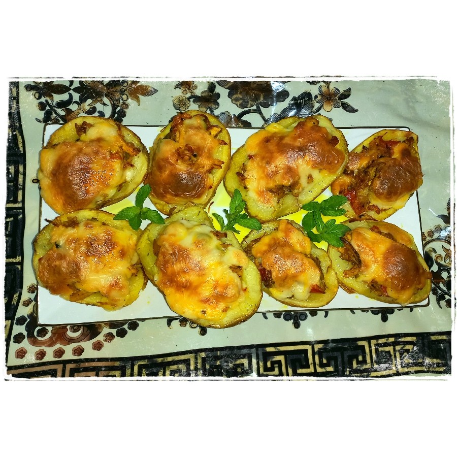 سیب زمینی تنوری شکم پر