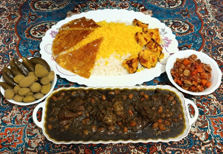 عکس قورمه سبزی وجوجه (سحری)