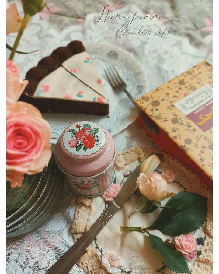 عکس کیک شکلاتی ساده