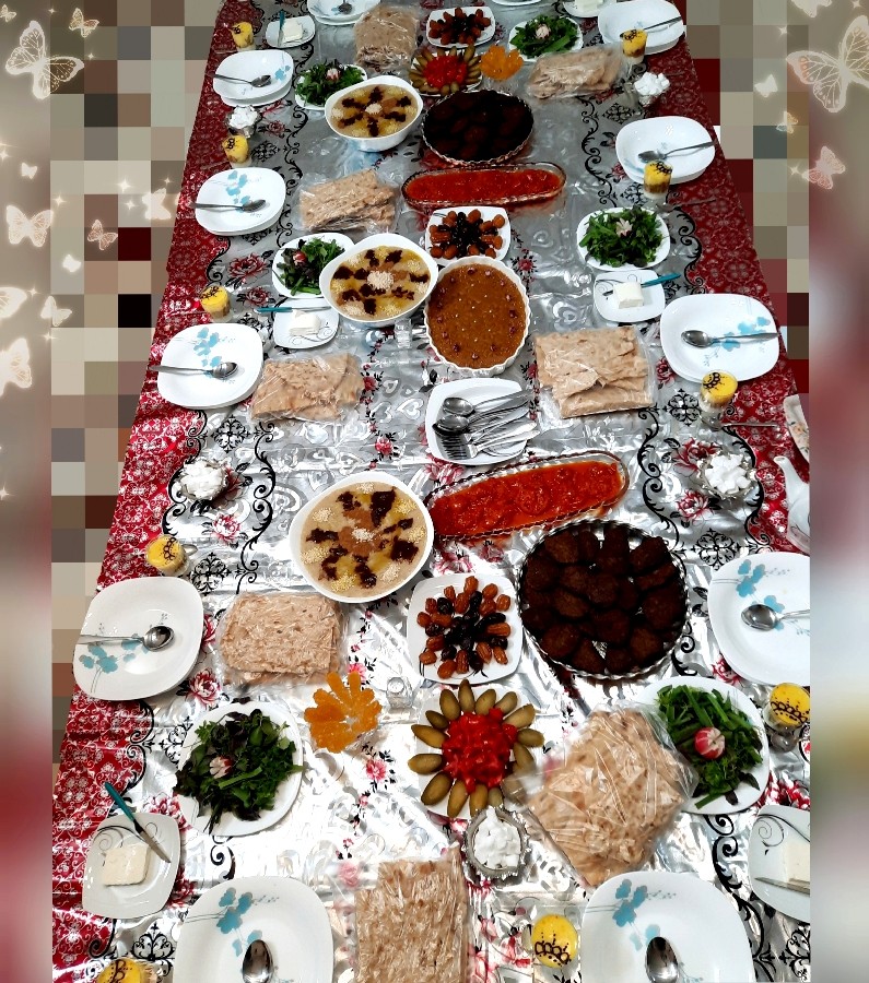 عکس سفره ی افطاری