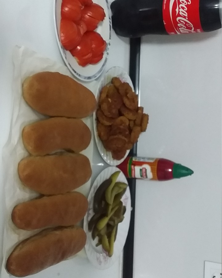 عکس فلافل با نان باگت خانگی