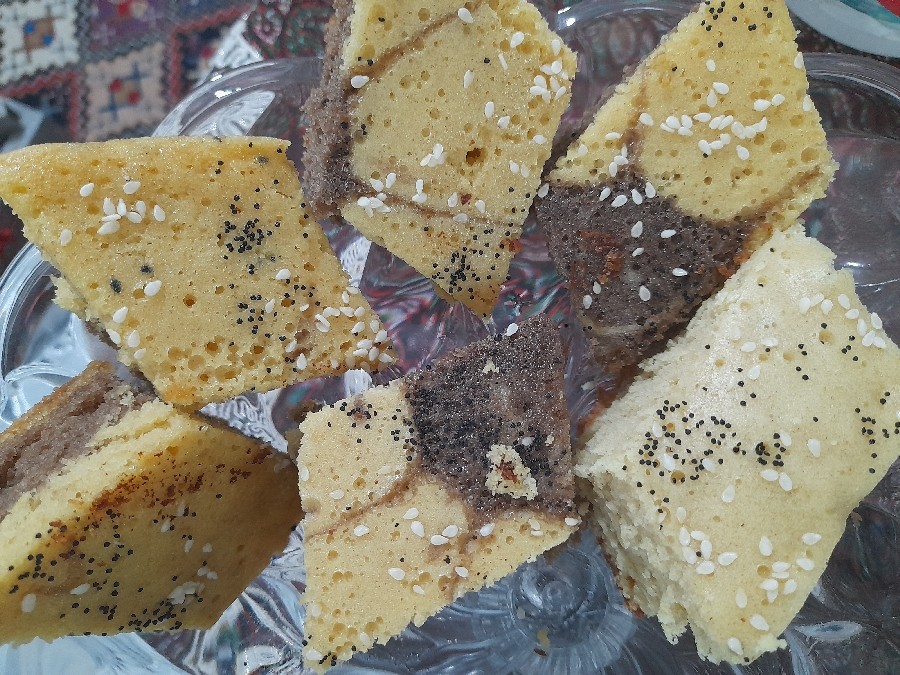 عکس کیک دورنگ