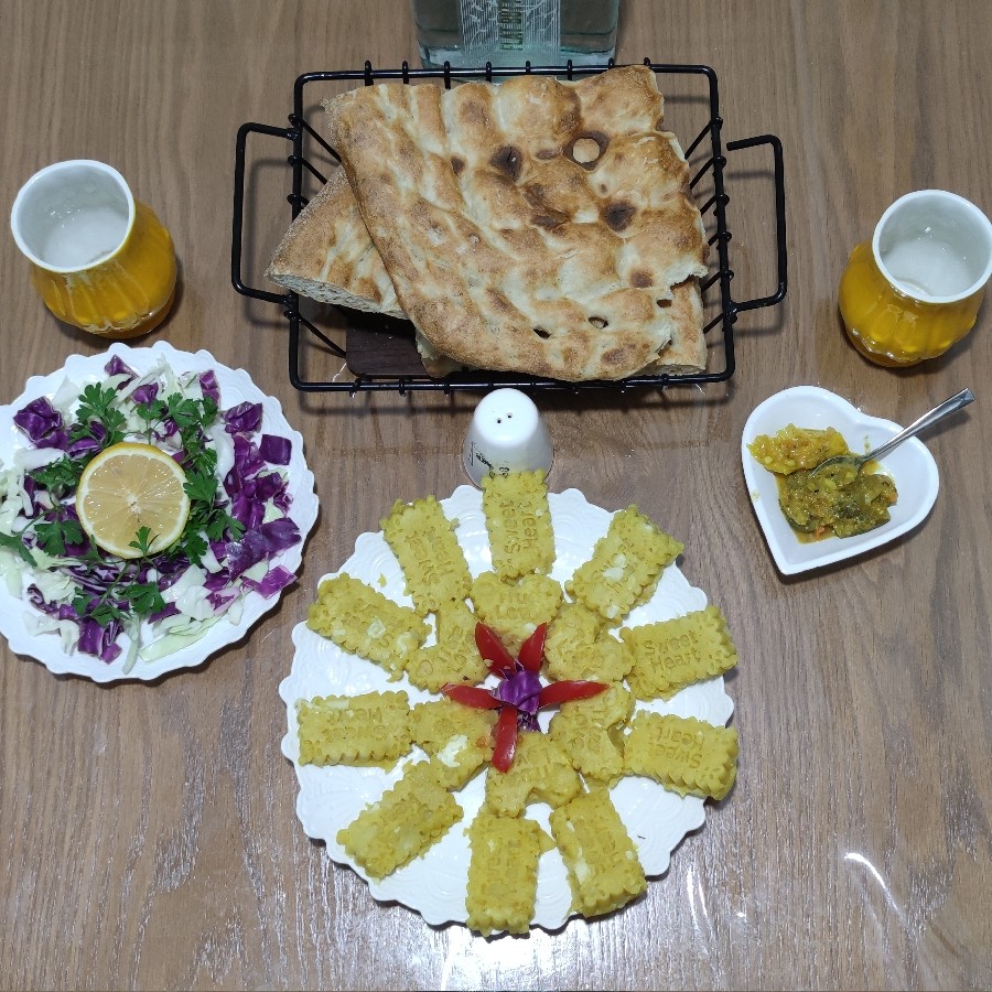عکس سیب زمینی تخم مرغ