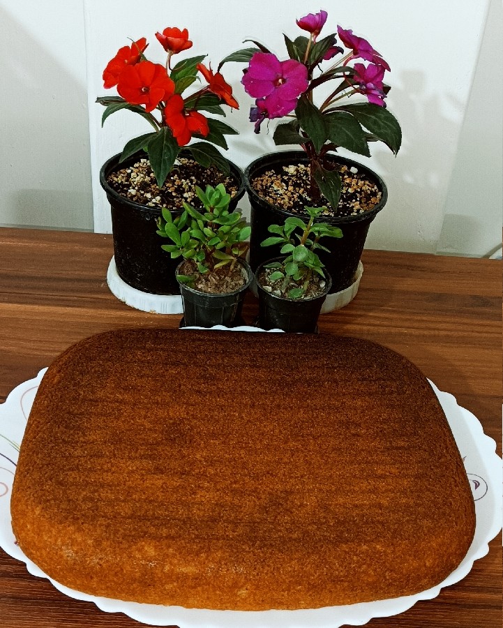 کیک توی تابه رژیمی