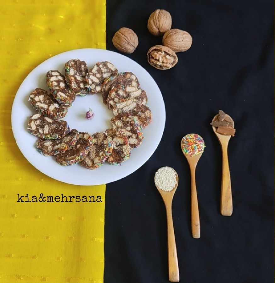 عکس رولت خرما گردویی