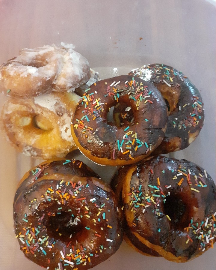 عکس دونات های خوشگل وخوشمزه خودم پز??