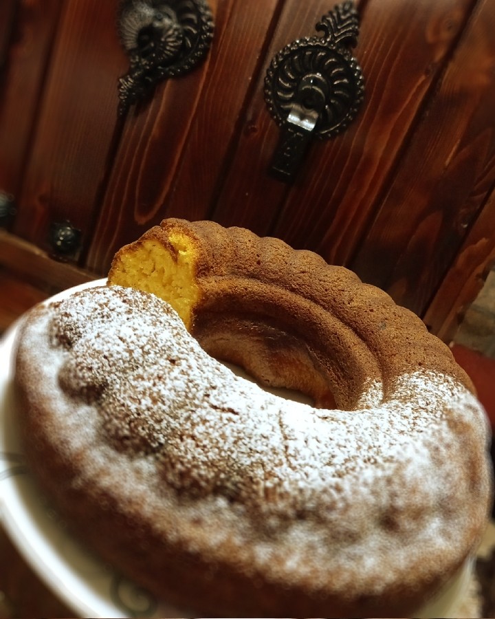 عکس کیک_کدو_حلوایی_با آردسنگک