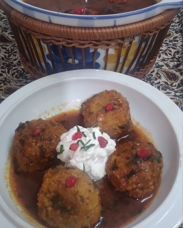 عکس کوفته بلغور جای دوستان سبز ???