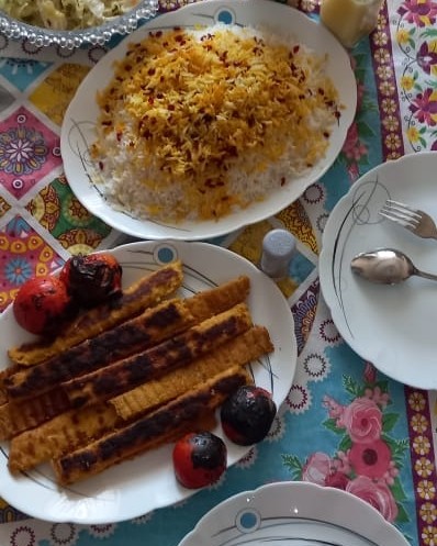 عکس کباب مرغ تابه ای