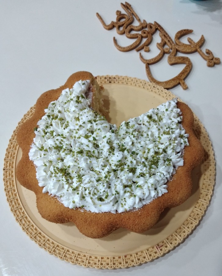 عکس ⚘کیک ساده خانگی⚘ ولات امام رضا جانم مبارک