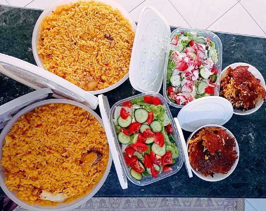 عکس پلوی لوبیای چشم بلبلیه خوشمزه