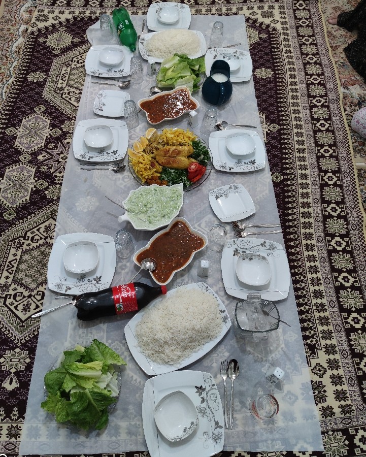 عکس یه شام خوشمزه دورهمی