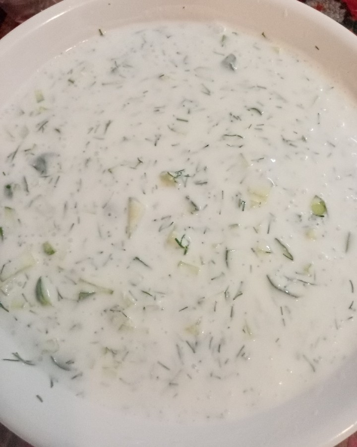 آبدوغ خیار بدون تزئین