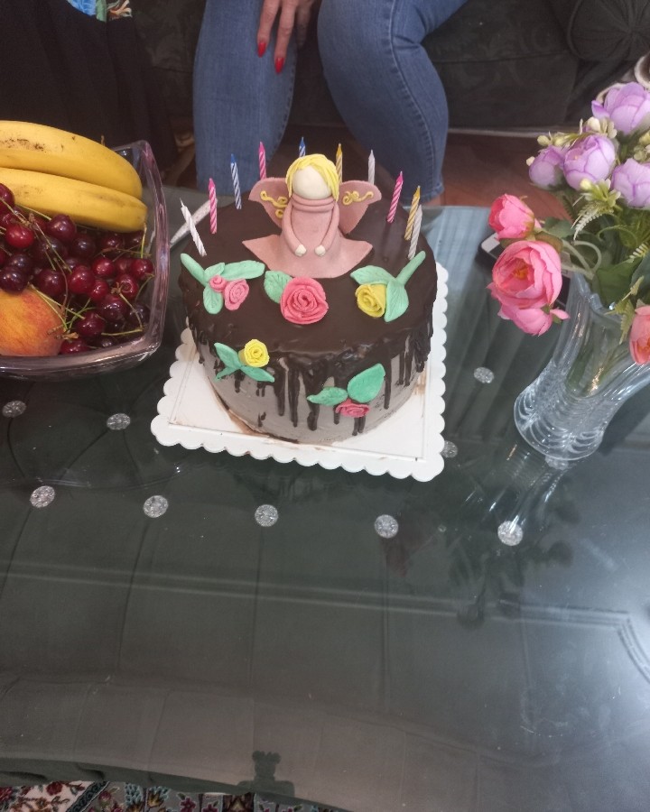 عکس کیک مادرانه با نماد فرشته