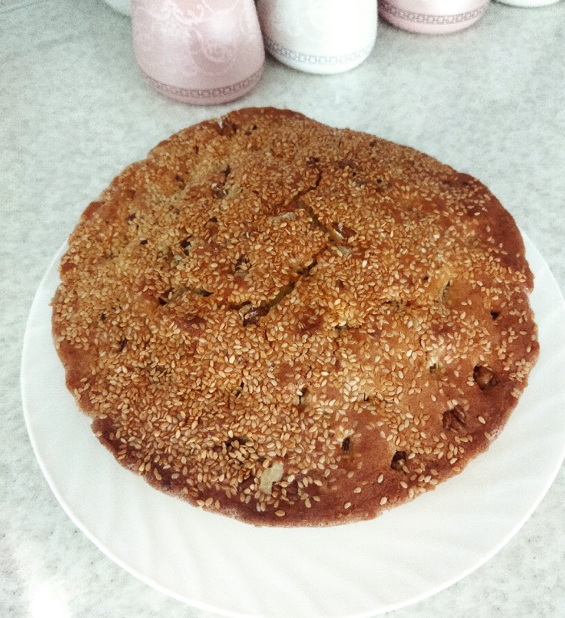 عکس کیک یک تخم مرغی با آب انبه