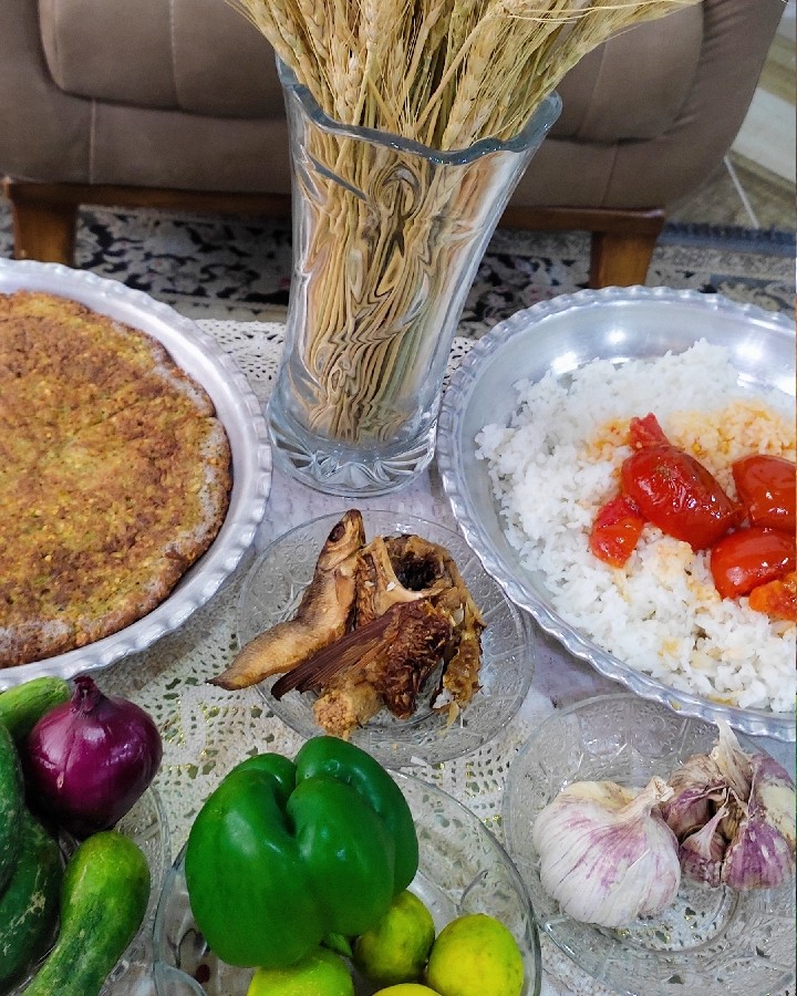 عکس کوکوی بادمجان خام