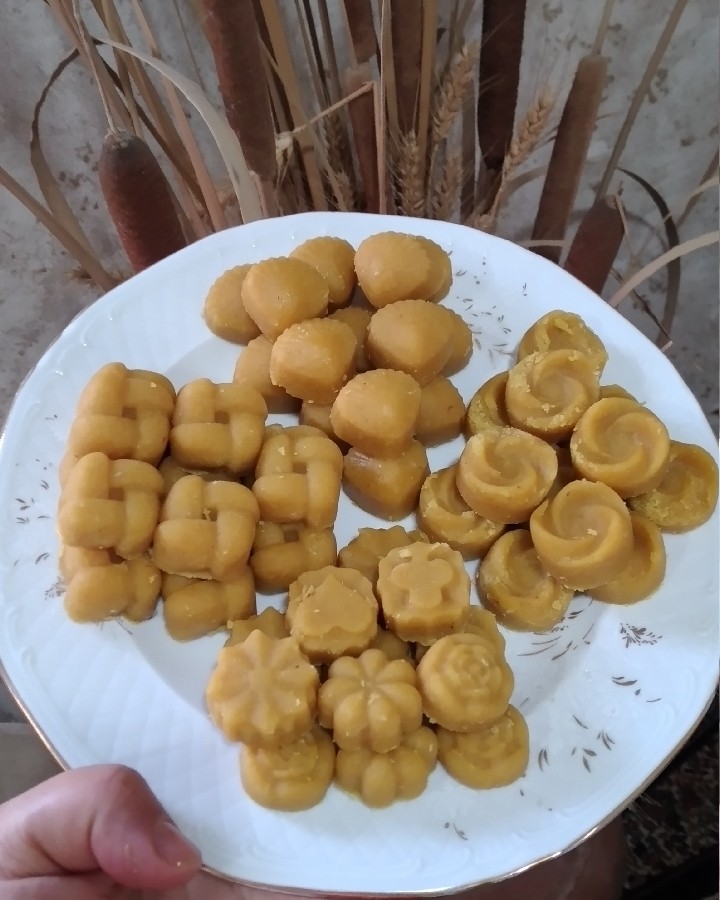 عکس حلوا نارگیلی قالبی اولین بار??