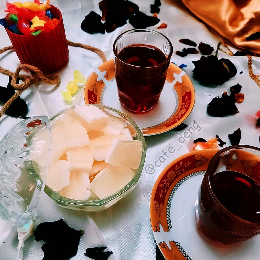 عکس ژله ی قند و چای