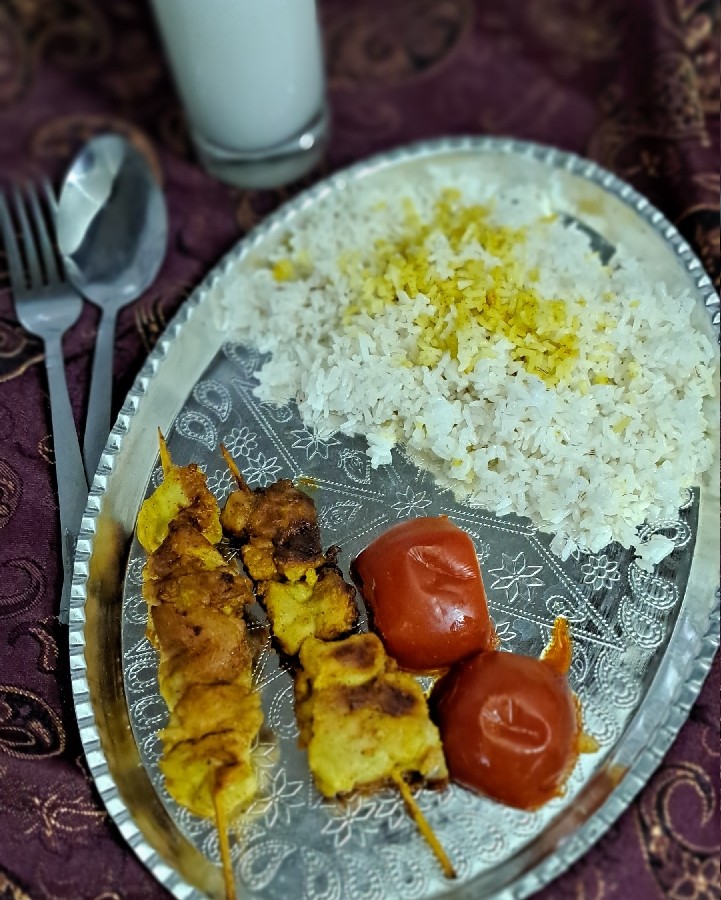 جوجه کباب تابه ای