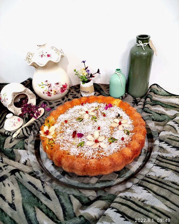 عکس کیک شربتی شیرازی 