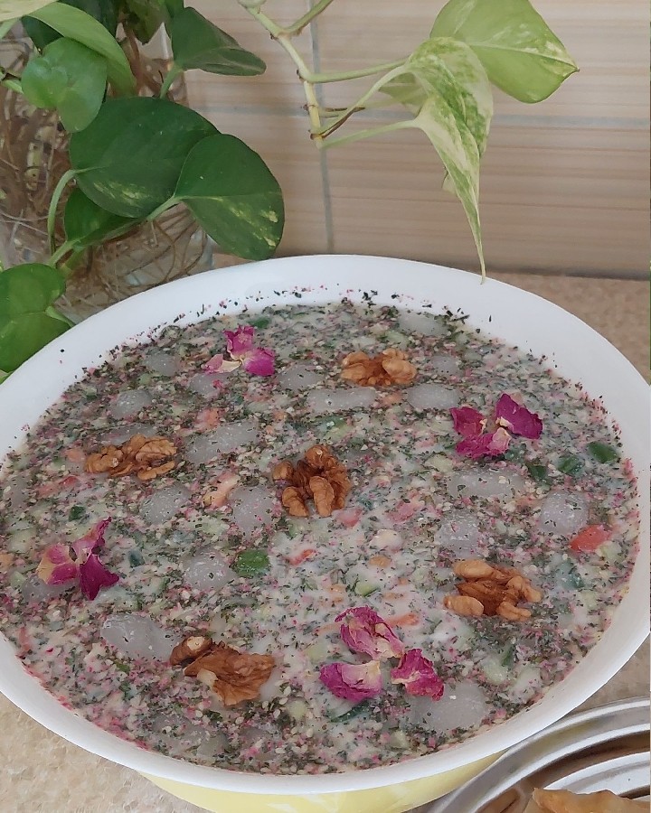 عکس سوپ سرد (آبدوغ خیار)