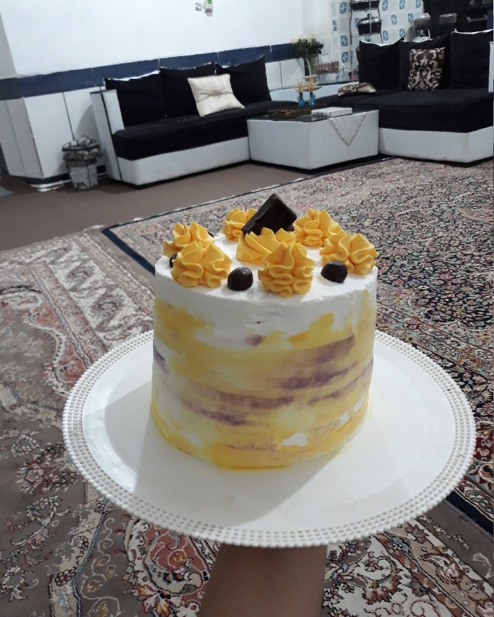 کیک برا تولد دوستم درست کردم