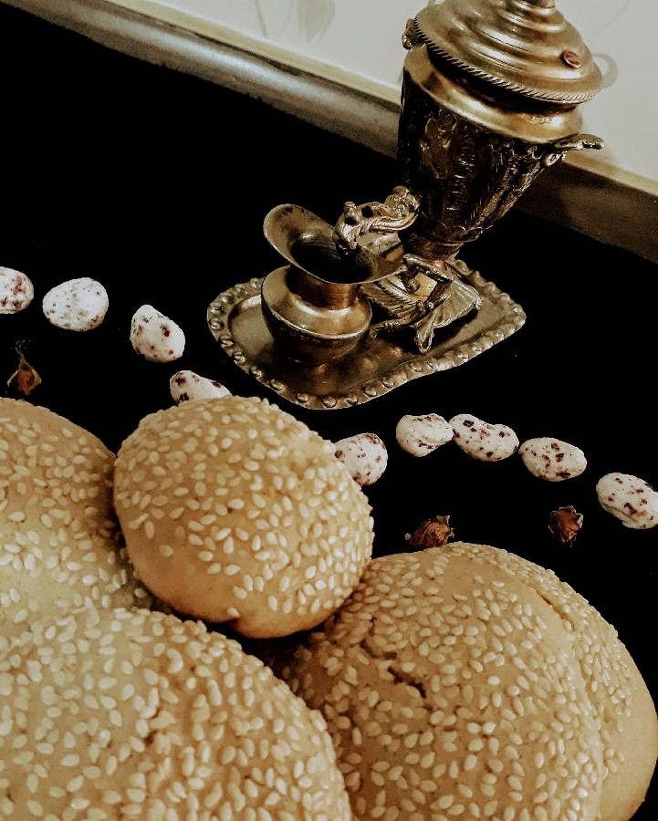 عکس ☘️کلوچه کنجدی☘️
