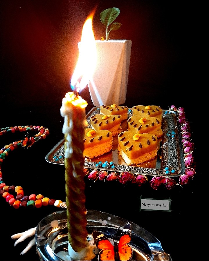 عکس کیک حلوا