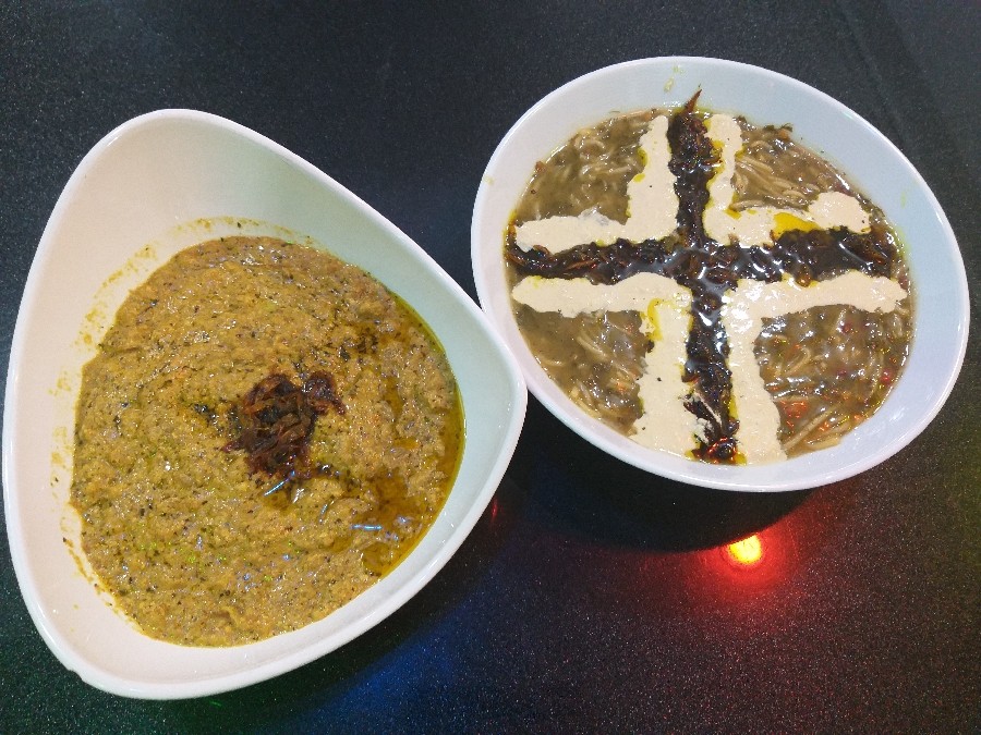عکس کشک بادمجان و آش رشته