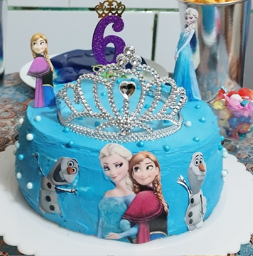 کیک تولد 6سالگی دخترم