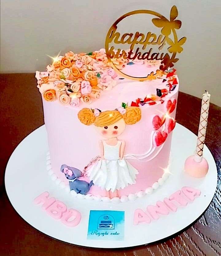 عکس کیک دخترونه ناز