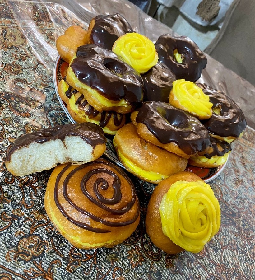 عکس دونات بدون تخم مرغ