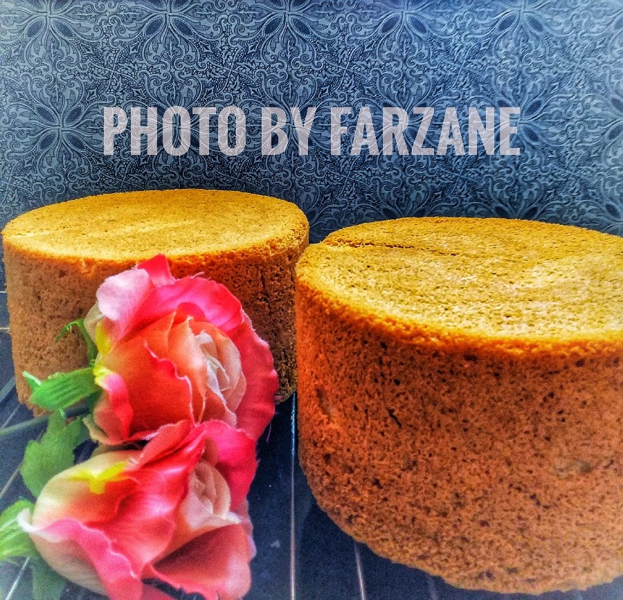عکس کیک اسفنجی مخصوص خامه کشی