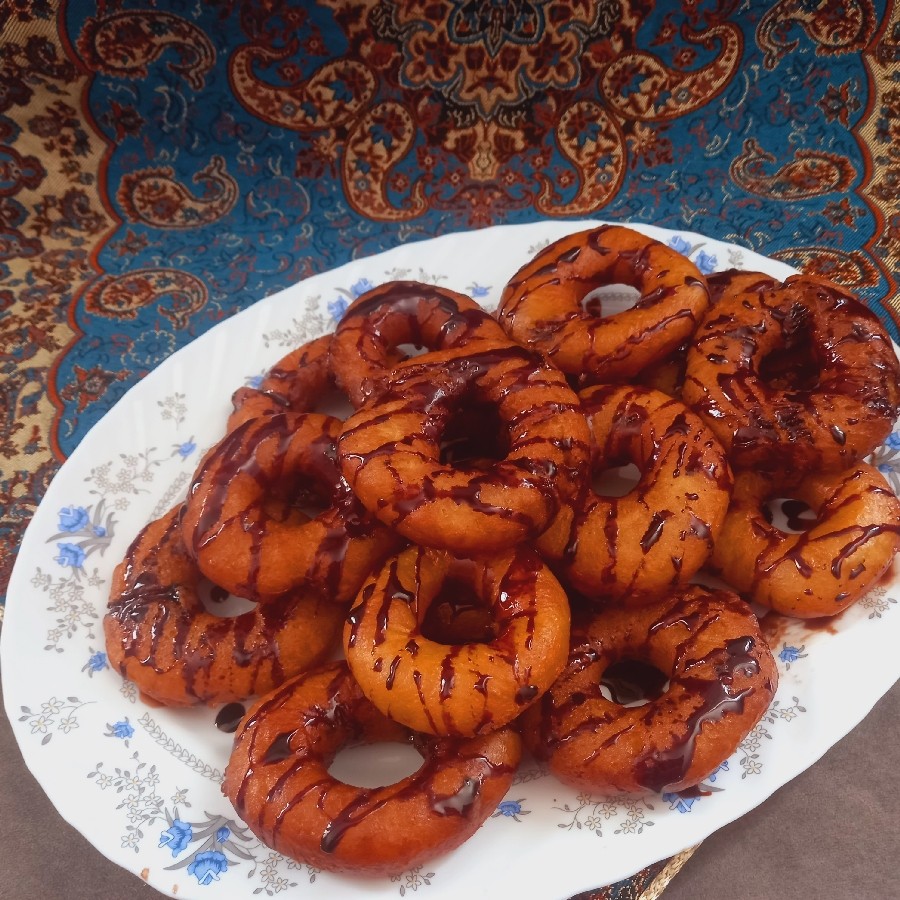 عکس دونات بدون تخم مرغ