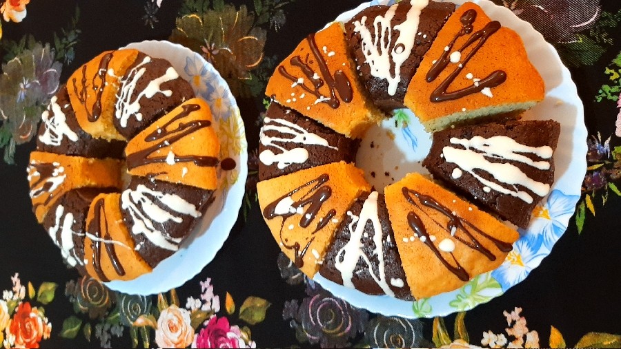 کیک پرتقالی ؛ کیک شکلاتی