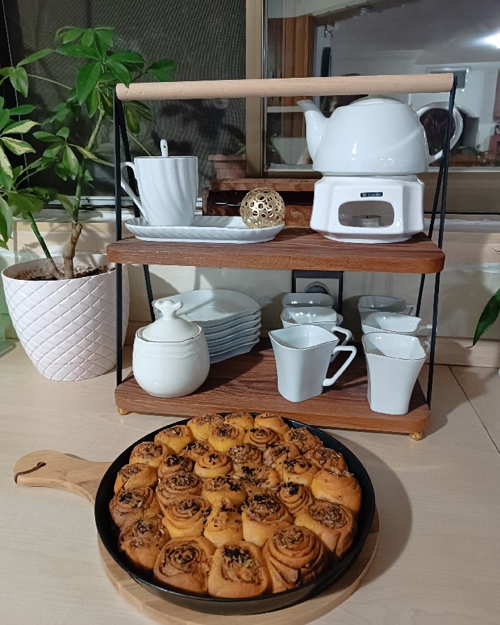 عکس نان رول دارچینی