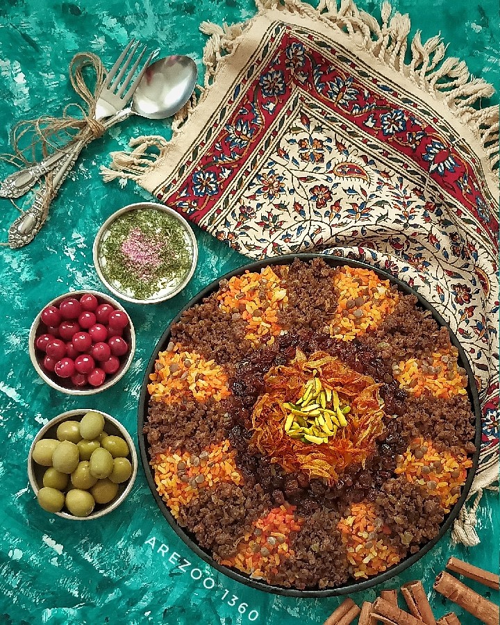 عکس عدس پلو