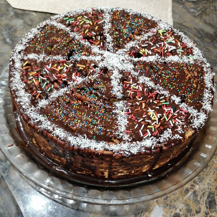 #کیک_یخچالی_شکلاتی