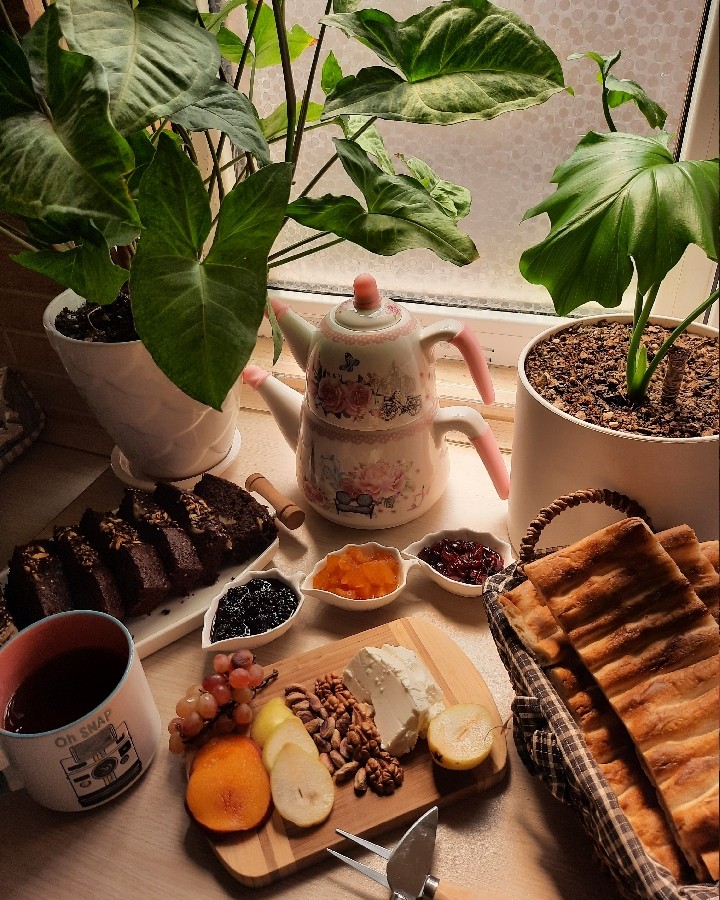عکس صبحانه ی آخرین روز از شهریور