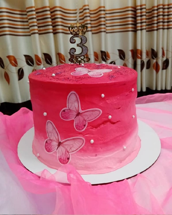 عکس کیک تولد گل دخترم